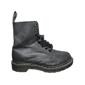 Black Textured Lace-Up Boots Dr martens size 5 L
